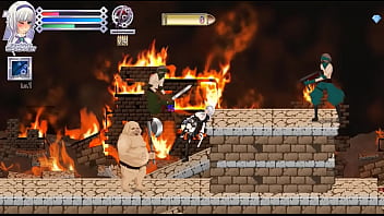Preview 2 of Teen Babes Masturbating - Pretty girl having sex with men and monsters in bullet requiem hentai / ryona act game