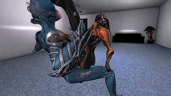 Preview 4 of Spanish Lady Masturbating - Warframe Valkyr Bounces On Mag&#039_s Lap (With Pov)