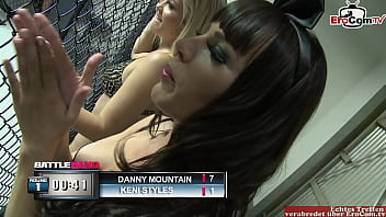 Preview 2 of Switzerland Prono - Skinny brunette in nylon and with small tits fucked anal