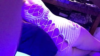 Preview 2 of Ashweriya Rae - Wanna see me suck cock and swallow all the cum in my new slutty white outfit?