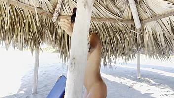 Preview 4 of Hentai Jav - Monika Fox Solo Masturbation With Squirt And Prolapse On Beach (Free)
