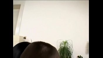 Preview 4 of Collien Fernandes - Dark haired bitch in black stockings Cory b. sucks two big cocks at the same time