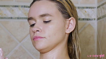 Preview 4 of Bethel Fuck - Cute blonde takes sexy shower