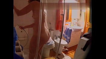 Preview 3 of Czech About Money Long Movie - Undressing before shower