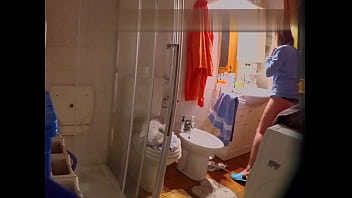 Preview 1 of Czech About Money Long Movie - Undressing before shower