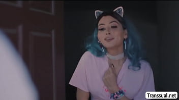 Preview 1 of Porn 3d Hentai Air Amateur - TBabe gets caught playing with a dildo