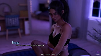 Preview 2 of G I L F Granny I Like To Facial - Big Ass Stepsister Seducing Me While Watching a Movie - 3D Hentai Animated Porn - Life in Santa County
