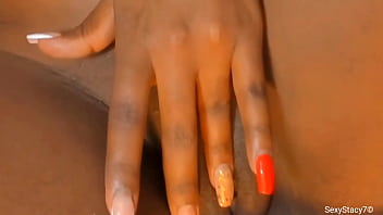 Preview 2 of Girls Fucjkin By Fruit - Sexystacy7 - Jamaican Kingston hoe