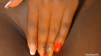 Preview 1 of Girls Fucjkin By Fruit - Sexystacy7 - Jamaican Kingston hoe