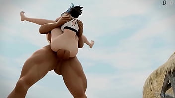 Preview 2 of Girl Horse Ki Chudai - Tracer Hardcore Futa Anal fuck