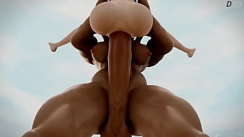 Preview 3 of Girl Horse Ki Chudai - Tracer Hardcore Futa Anal fuck
