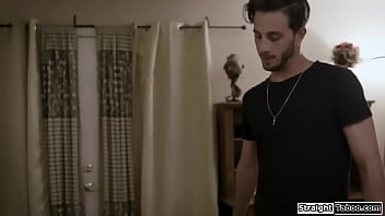 Preview 2 of Cute Sxey - StraightTaboo.com - Guy makes gf seduce stepmom for a 3some