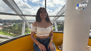 Preview 2 of Braces Teen Slut - I blowjob risky an unknown in public and he cums in my mouth