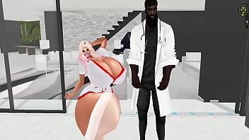 Preview 1 of Desi Indent Hide - Old thick nurse fucked by her black doctor