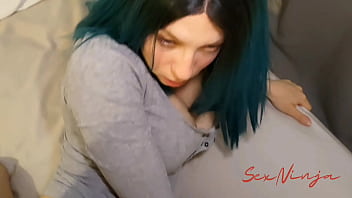 Preview 4 of Father Room Fuck - Hiding in the Closet to Prank my Step-Sister went Wrong