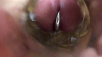 Preview 1 of Booty British In Fake Taxi - flashlight cumshot compilation