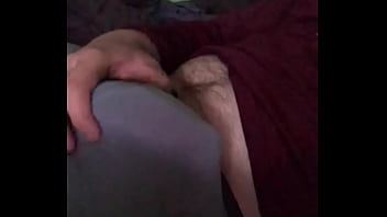Preview 2 of Rubber Gloves Cum - After one bowl Big Mike&rsquo_s thick cock is already ready