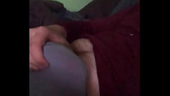 Preview 3 of Rubber Gloves Cum - After one bowl Big Mike&rsquo_s thick cock is already ready