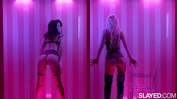 Preview 1 of Train Gangbang Bukkake Asian - VIXENPLUS Perfect dolls Eva Elfie &amp_ Little Caprice cum hard together
