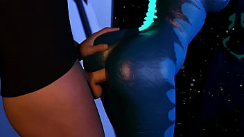 Preview 4 of Silipi Mom - Projekt Passion | Busty Cyberpunk Alien Gets Fucked Hard with Anal Creampie [Gaming] [Visual Novel]