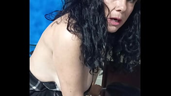 Preview 1 of Giana Michael Solo - Velvet rain 23 horny milf being fucked on the table and squirting hard with huge toys
