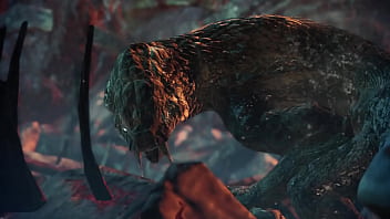 Preview 2 of Couple 69 Real - 【Titty Hunter】Monster Hunter World - Vaal Hazak Cutscene