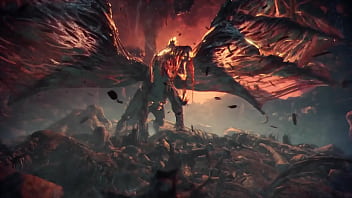 Preview 4 of Couple 69 Real - 【Titty Hunter】Monster Hunter World - Vaal Hazak Cutscene
