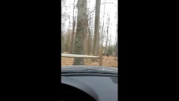 Preview 1 of Anal Ride Long Dick - Bare Feet Public Naked Parking Lot Jerkoff Feb 2018