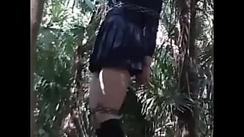 Preview 3 of Mim Frenchnull - Tied ladyboy on the platform