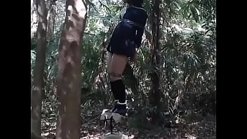 Preview 4 of Mim Frenchnull - Tied ladyboy on the platform