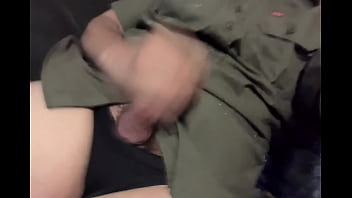 Preview 2 of Sleeping Xxc Video Download - Guy in black panties Huge Cumshot solo cross dresser sissy HOT