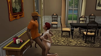 Preview 2 of The Macik Shows - MILF Fuck The Delivery Man While Husband&#039_s Taking A Nap (The Sims | 3D hentai)