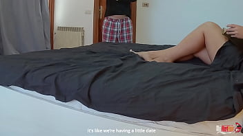 Preview 1 of India Mif - Stepmom teaches me sex. The stepmother shows her stepson how to caress the clitoris and fuck him