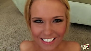 Preview 2 of Kore Sec Scene - Spreading sunscreen on the kinky blonde PAWG leads to intense deepthroating and deep anal thrusts