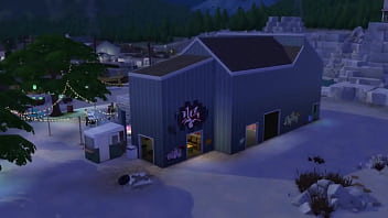 Preview 1 of Voyeur Dick Upshorts - Rave at the Quarry - Sims 4 Rave Video