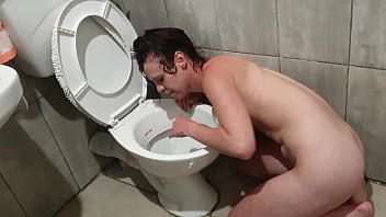 Preview 3 of Jessica Duark - HUMAN TOILET slut PISSES on her own face while head in toilet | humiliation