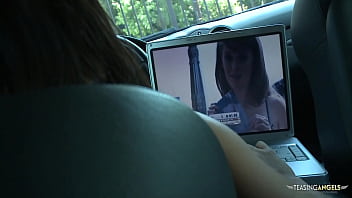 Preview 1 of Satisfy Horny - In order to take a picture of him after nutting the brunette satisfies his cock