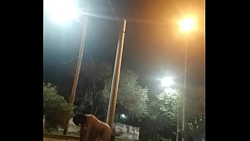 Preview 3 of Shiredan Love - Caminando como perra en celo en plaza publica