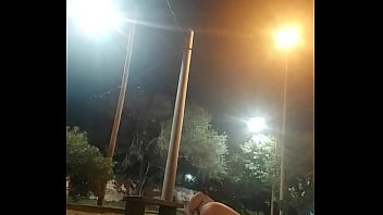 Preview 4 of Shiredan Love - Caminando como perra en celo en plaza publica