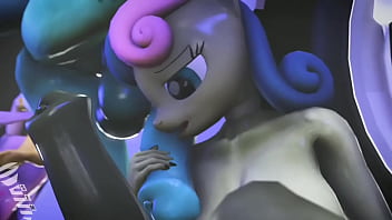 Preview 1 of Ebony Teasing Self - Futa MLP remix #1
