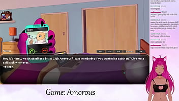 Preview 1 of Lick Pussy Girlfreind - VTuber LewdNeko Plays Amorous Part 3