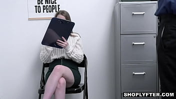 Preview 2 of Rip Lil Girl - Curvy teen thief gets her punishment on CCTV