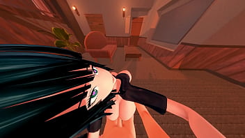 Preview 3 of Melayu Gebang Tube - POV Fubuki Tatsumaki me muestra su culo para que no pare hasta que la llene de semen