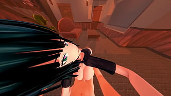 Preview 4 of Melayu Gebang Tube - POV Fubuki Tatsumaki me muestra su culo para que no pare hasta que la llene de semen