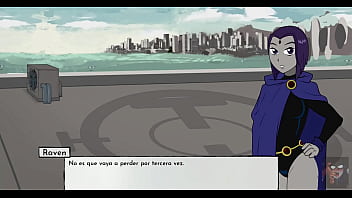 Preview 1 of Lesbians Force Nerdy Girl - Raven por fin pone mi verga entre sus tetas y la llegada de Terra a casa | 18TITANS | CAPITULO 4 EN ESPA&Ntilde_OL
