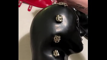 Preview 2 of Mom Orgasm Face - New inflatable Rubbersfinest mask and covers!! Thanks Santa ️