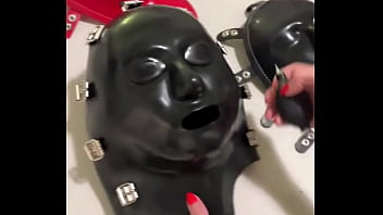 Preview 1 of Mom Orgasm Face - New inflatable Rubbersfinest mask and covers!! Thanks Santa ️