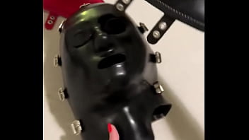 Preview 4 of Mom Orgasm Face - New inflatable Rubbersfinest mask and covers!! Thanks Santa ️
