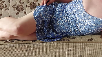 Preview 1 of New Amateur Videi - Hot White Sissy Pre Cumming Masturbating Booty Crossdresser&nbsp_Cumshot Part is in Xvideos RED