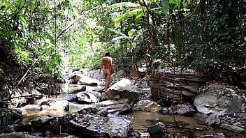Preview 1 of Dad Son 16year - Hot couple fucking in the Jungle,  Outdoor Sex